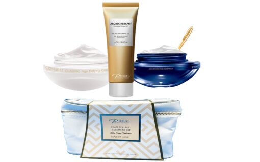 Dead Sea Age Treatment Kit - Exfoliating & Cleansing Facial Gel, Mud Seaweed & Honey Mask, Age Defying Cream