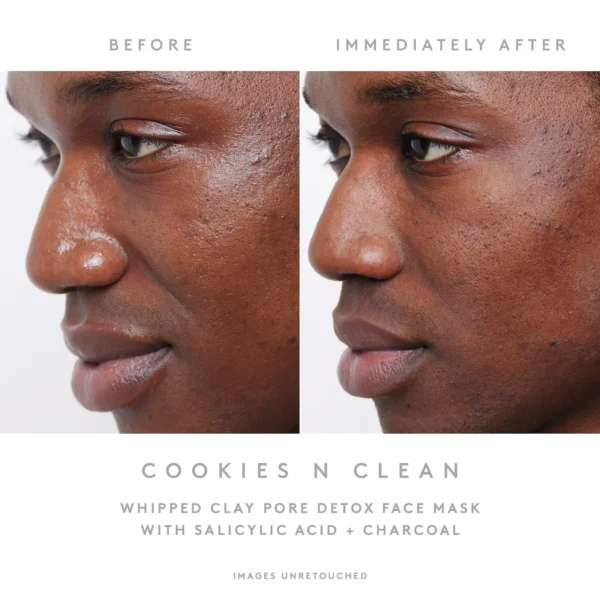 Fenty Skin Cookies N Clean Whipped Clay Pore Detox Face Mask with Salicylic Acid + Charcoal 2.5 oz - Image 2