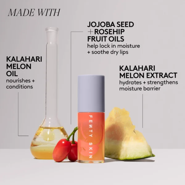 Fenty Melon Treat Hydrating + Strengthening Lip Oil - Image 4