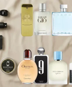Luxury Men’s Fragrance & Grooming Gift Set – Designer Cologne (3.3oz–6.8oz) | Versace, Armani, Azzaro, & More